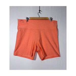Minimalist Athleisure Old Navy Active Bike Shorts Women 2X Heathered Orange